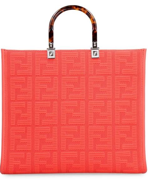 bolsa fendi laranja com flor|Fendi Sunshine .